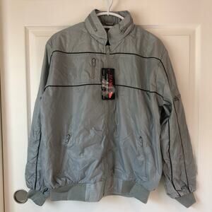 Stange Premium Apparel Gray Blazer/Windbreaker/Jacket Sz L